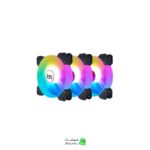 تصویر فن کیس RGB یوسیتک مدل 130F با نورپردازی جذاب RGB و طراحی مناسب برای خنک‌کنندگی کیس کامپیوتر